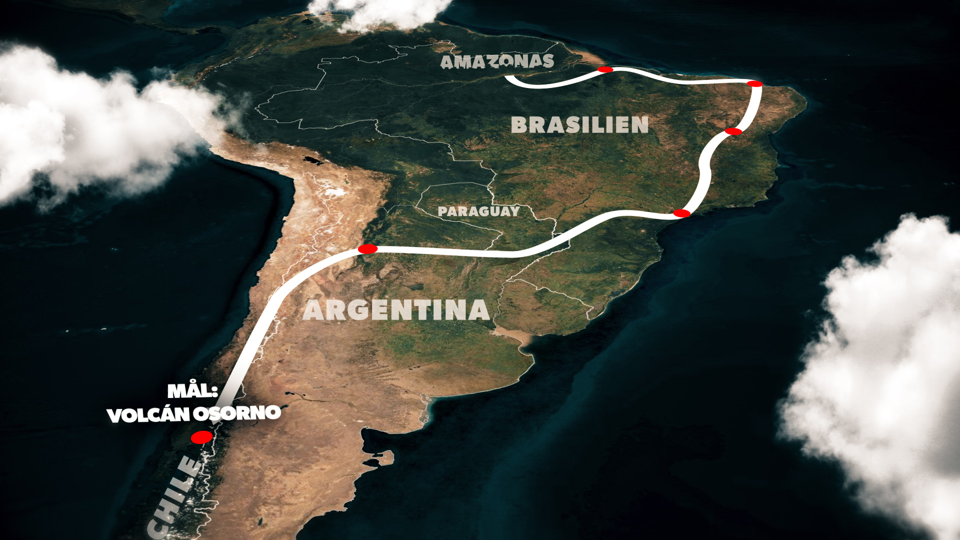 Først til verdens ende sæson 6: her er ruten